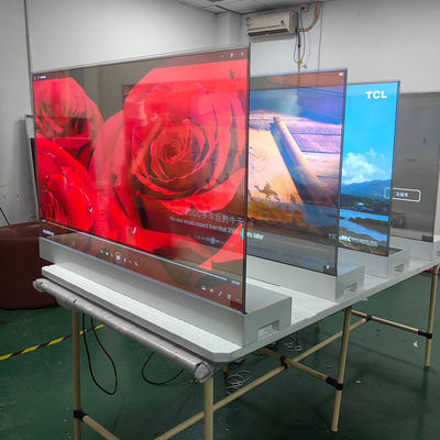 Купить 55 дюймов Контраст 64x32 Белый Синий OLED Экран Дисплей Умный телевизор Монитор Производство в сети