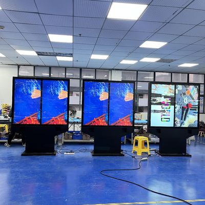Купить 55-Inch Dual-Screen Side-By-Side Outdoor Waterproof High Brightness KFC / McDonald'S Menu Boards Производство в сети