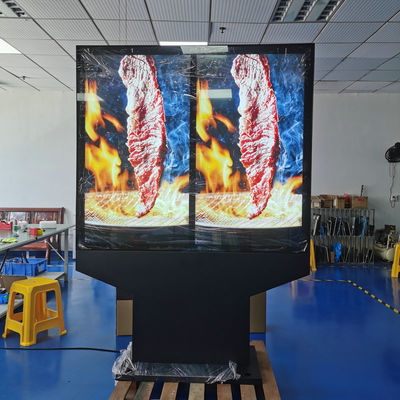 Купить 55-Inch Outdoor Waterproof Dual-Screen Menu Board With Sunscreen Thermal Treatment Middle East Available Производство в сети