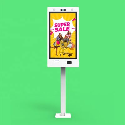 Купить 32-дюймовый вертикальный емкостный сенсорный уличный цифровой дисплей с яркостью 2000 нит и водонепроницаемостью IP65 Производство в сети