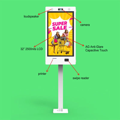 32-дюймовая уличная цифровая вывеска высокой яркости с водонепроницаемостью, разрешением 1920x1080 и сроком службы 50000 часов